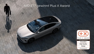 Nio ET7 mit dem Plus X Award ausgezeichnet
