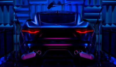 V8-Sound von Jaguar in der Britischen Nationalbibliothek