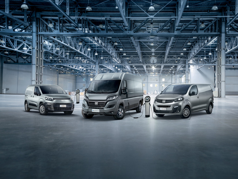 Fiat E-Ducato, Fiat E-Scudo und Fiat E-Doblo inklusive Wallbox