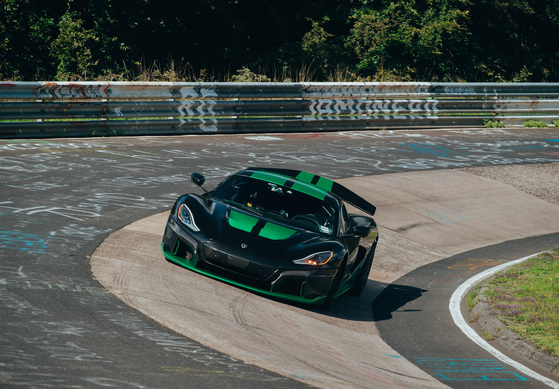 Schöner Supersportler Rimac Nevera Time Attack