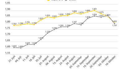 Spritpreise sinken trotz Nahost-Krise