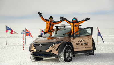 Mit dem Nissan Ariya von Pol zu Pol