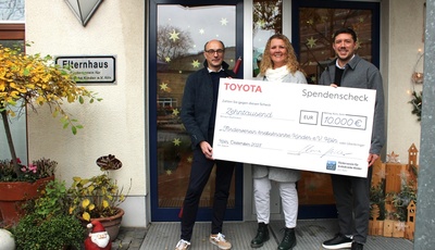 Toyota: 10.000 Euro für Familien krebskranker Kinder