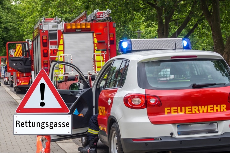 Keine Rettungsgassenpflicht innerorts