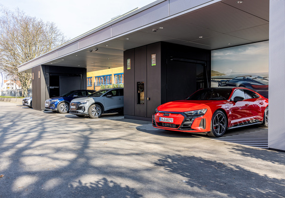 Audi eröffnet Charging-Hub in Frankfurt am Main