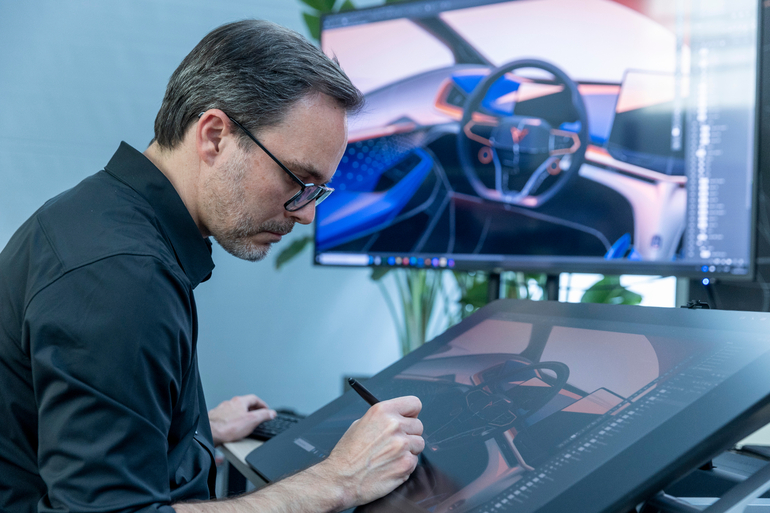 Futuristisches Ambiente im Cupra Tavascan