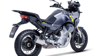 Neuer Slip-on-Endschalldämpfer für die Moto Guzzi Stelvio