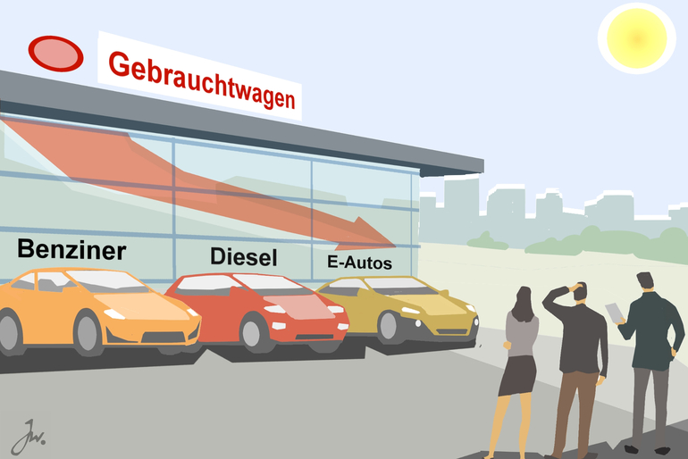 Preise für gebrauchte E-Autos im freien Fall