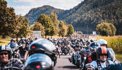 Davidson-Schau auf der Bike Week
