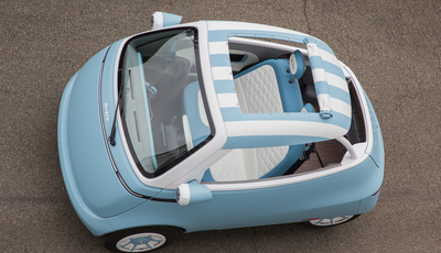Vollelektrisches Mini-Cabriolet Microlino Spiaggina