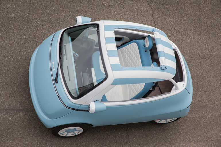 Vollelektrisches Mini-Cabriolet Microlino Spiaggina