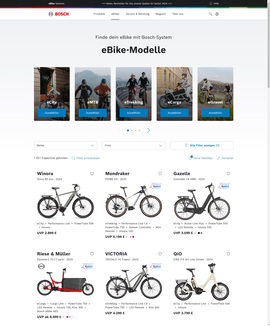 Bosch E-Bike-Finder - 2.500 Pedelec-Modelle im Überblick Bosch E-Bike-Finder - 2.500 Pedelec-Modelle im Überblick