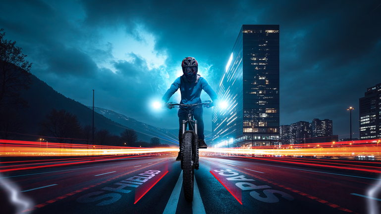 Fahrradlicht „Bikelight“ - Mit Laser-Schutzzone